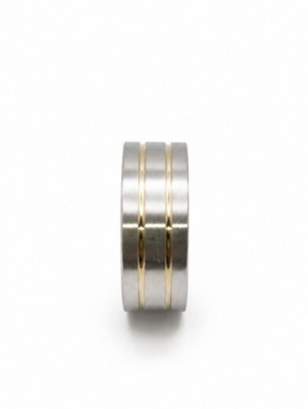 Two-Tone Silver and Gold Unisex Ring